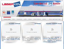 Tablet Screenshot of laserkov.sk